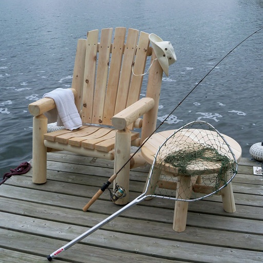 [L214] Log Adirondack Chair