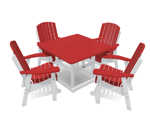 Set 40" Deluxe Dining Table with 4 Chairs, Krahn