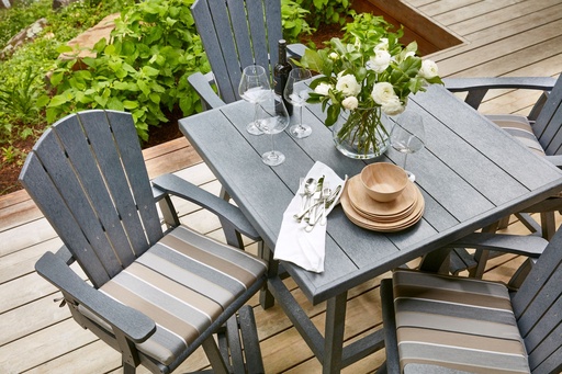 Set Premium Square 40" Dining Table with 4 chairs