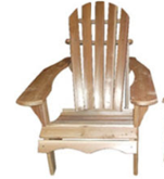 [100.43C] Taylor Muskoka Chair, Red Cedar Wood