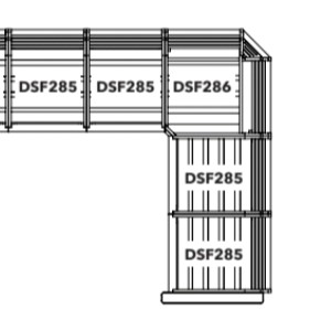 DSS.T90S * (Frame Only) 90 Small Sectional, Tofino Collection (Archive)
