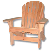 [100.1C] Adirondack Premium Chair, Red Cedar Wood