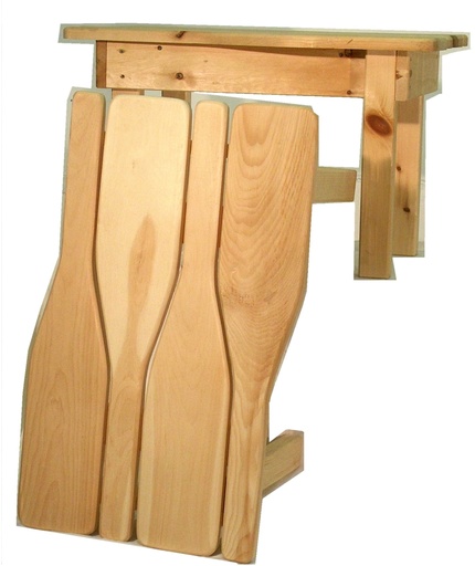 [100.38C] 100.38C * Paddle Table, Red Cedar Wood