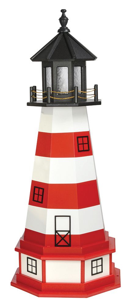 delete * 4 ft Poly Lighthouse w/Base (4'5"H)