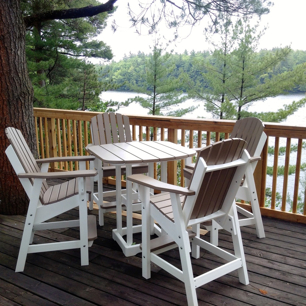 Set 36" Oval Bistro Table with 2 Arm Chairs, Krahn