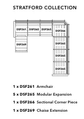 DSS.SUS * U-Shape Sectional, Stratford Collection